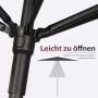 Sekey Sonnenschirm 180 x 125 cm Balkonschirm Rechteckig Terasseschirm mit Schutzhülle_4