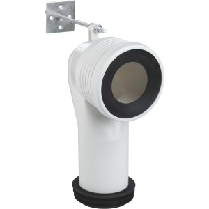 Grohe WC-Ablaufbogen, vertikal, zur Verbindung von WC und Abwasserrohr.