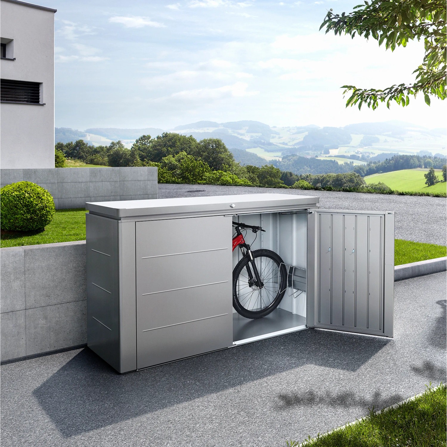 Biohort Gartenbox HighBoard 200 Quarzgrau-Metallic bei OBI