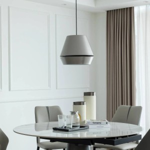 Moderne Lucande LED Deckenleuchte Mynoria aus Alu, 35cm Durchmesser, warmweißes Licht.