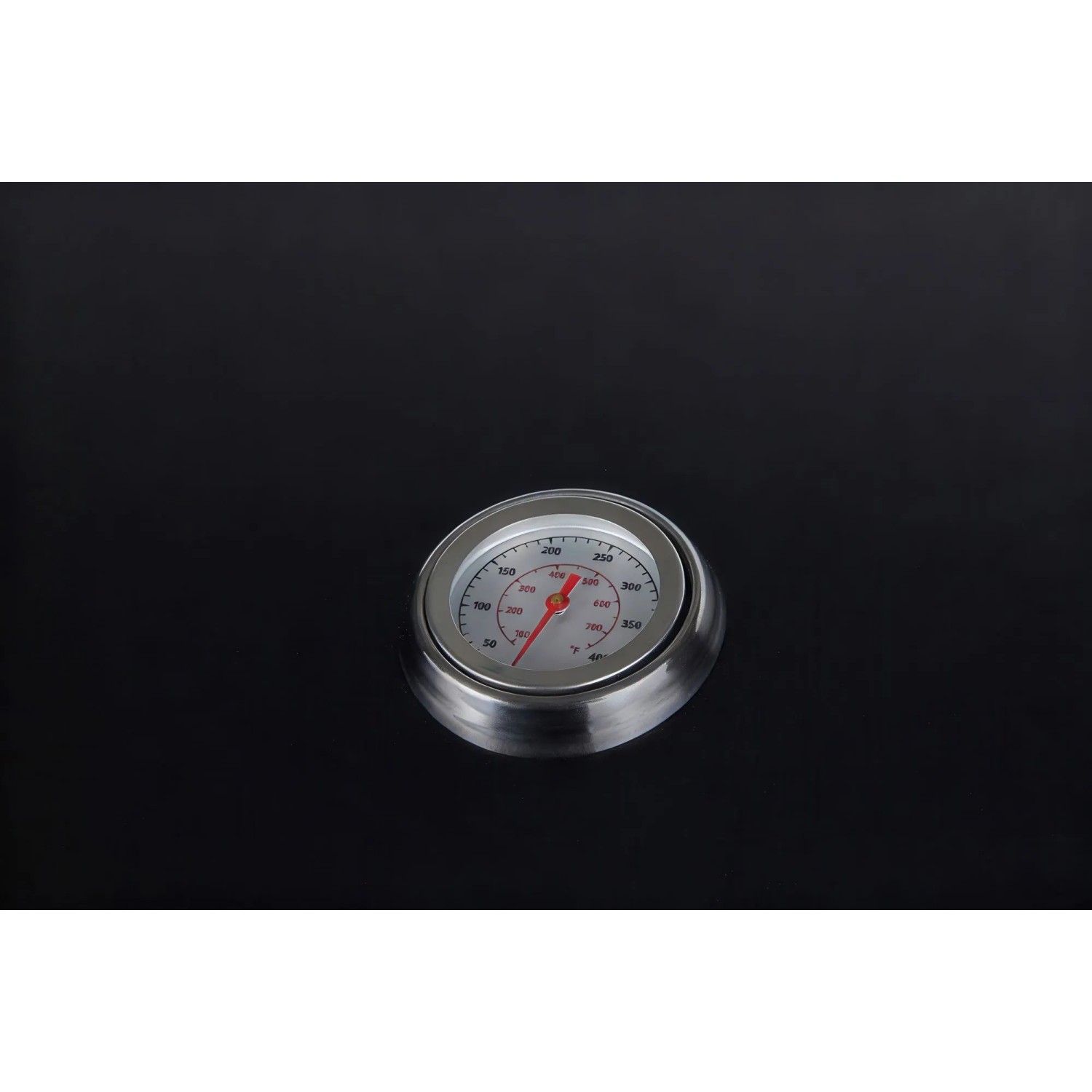 Detailaufnahme des Thermometers am El Fuego Gasgrill Detroit 6+1.