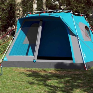 vidaXL Familienzelt für 7 Personen Blau Quick Release 4004217