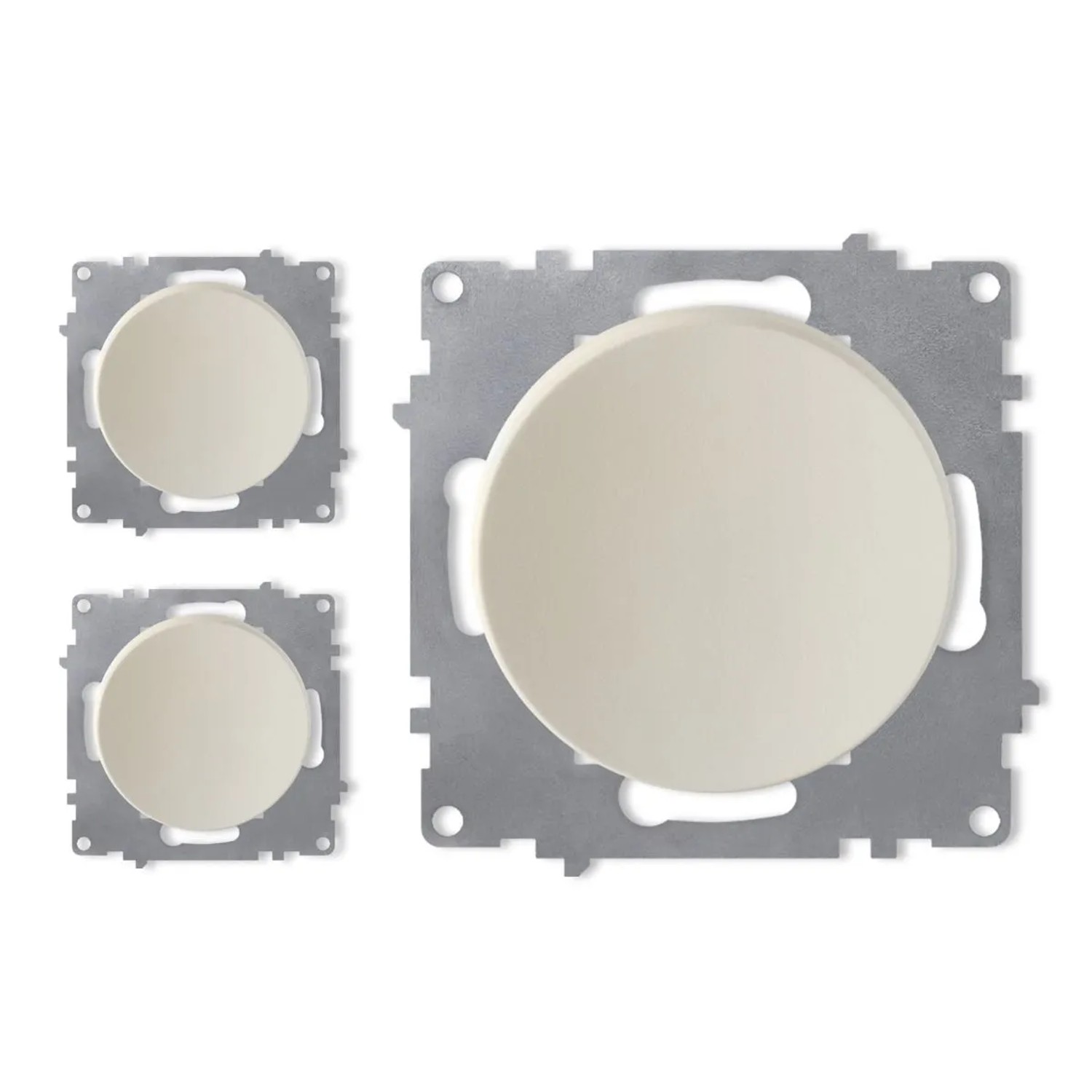 OneKeyElectro 3x Ein Aus Lichtschalter Set Beige