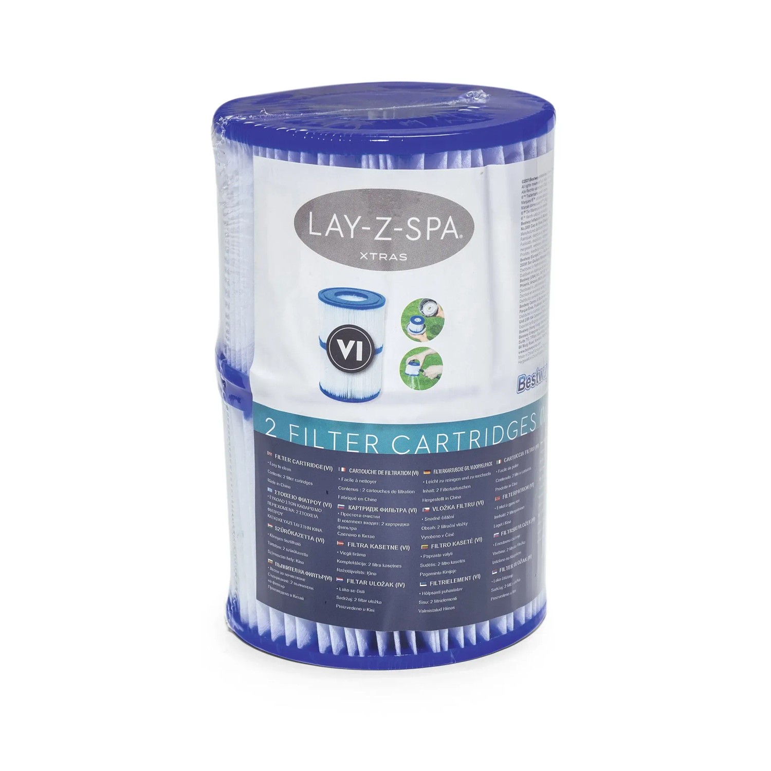 Bestway Filterkartuschen Größe VI, 2er-Pack für Lay-Z-Spa Whirlpool