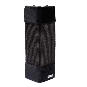 Schwarzer eyepower Sisal Kantenschutz M für Katzen, 55x27cm, zum Schutz von Ecken und Wänden.