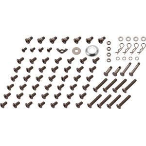 Montageset für Jamestown Jaxon XL Grillwagen: 83-teiliges Set aus Schrauben, Muttern und Scheiben.