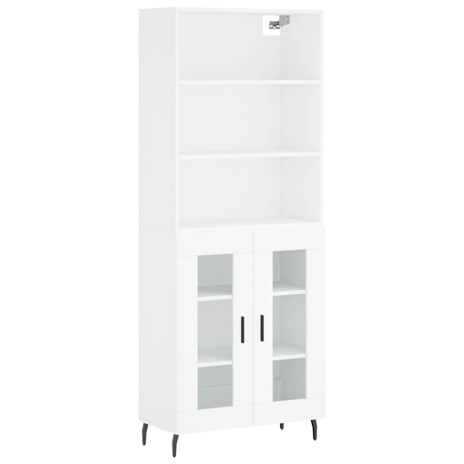 vidaXL Highboard Weiß 69,5x34x180 cm Holzwerkstoff 3189333 günstig online kaufen