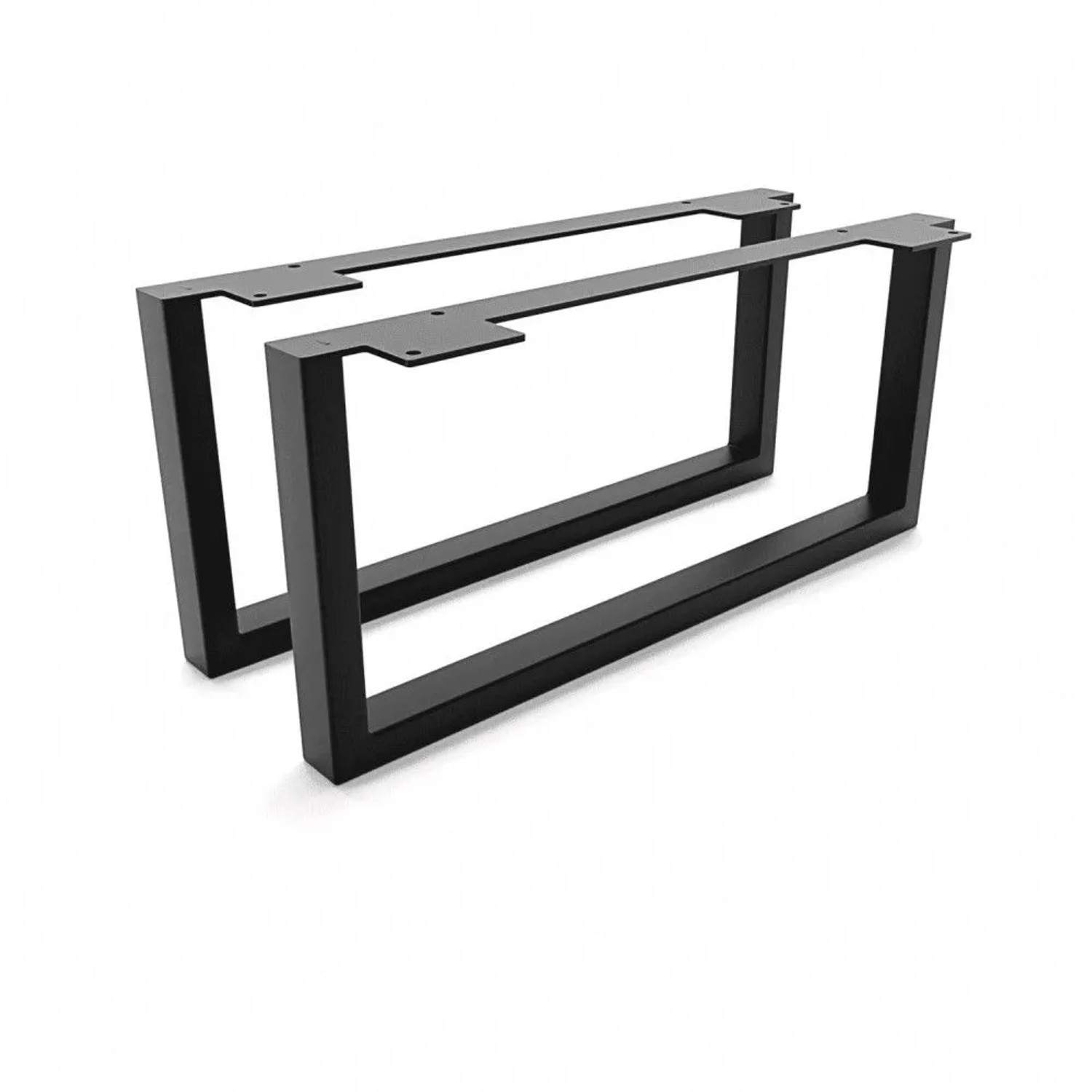 HEVVA Möbelfüße GRAZ 20 cm Hoch 45 cm Tief 2er Set Schwarz
