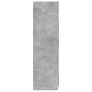 Moderner Kleiderschrank in Betongrau (80x52x180 cm) aus Holzwerkstoff für Schlafzimmer und Ankleidezimmer.