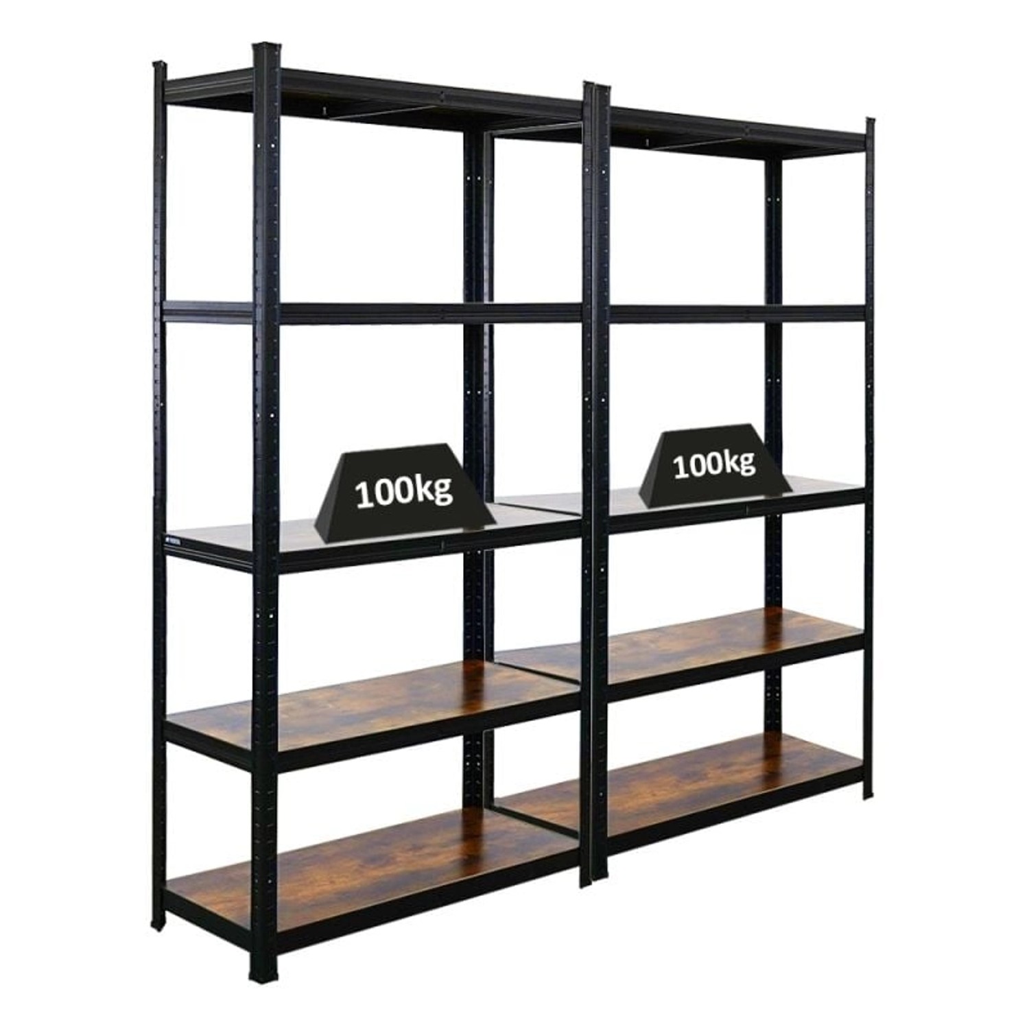 PROREGAL Wohnregal Mega Deal 2x Ragnar HxBxT 180x90x40cm Fachlast 100kg Vin günstig online kaufen