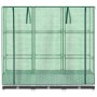 vidaXL Hochbeet mit Gewächshaus-Aufsatz, Rattan-Optik, 120x40x123 cm.