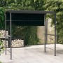 Anthrazitfarbener vidaXL Pavillon 220x110x200 cm mit Dach für Garten & Terrasse.