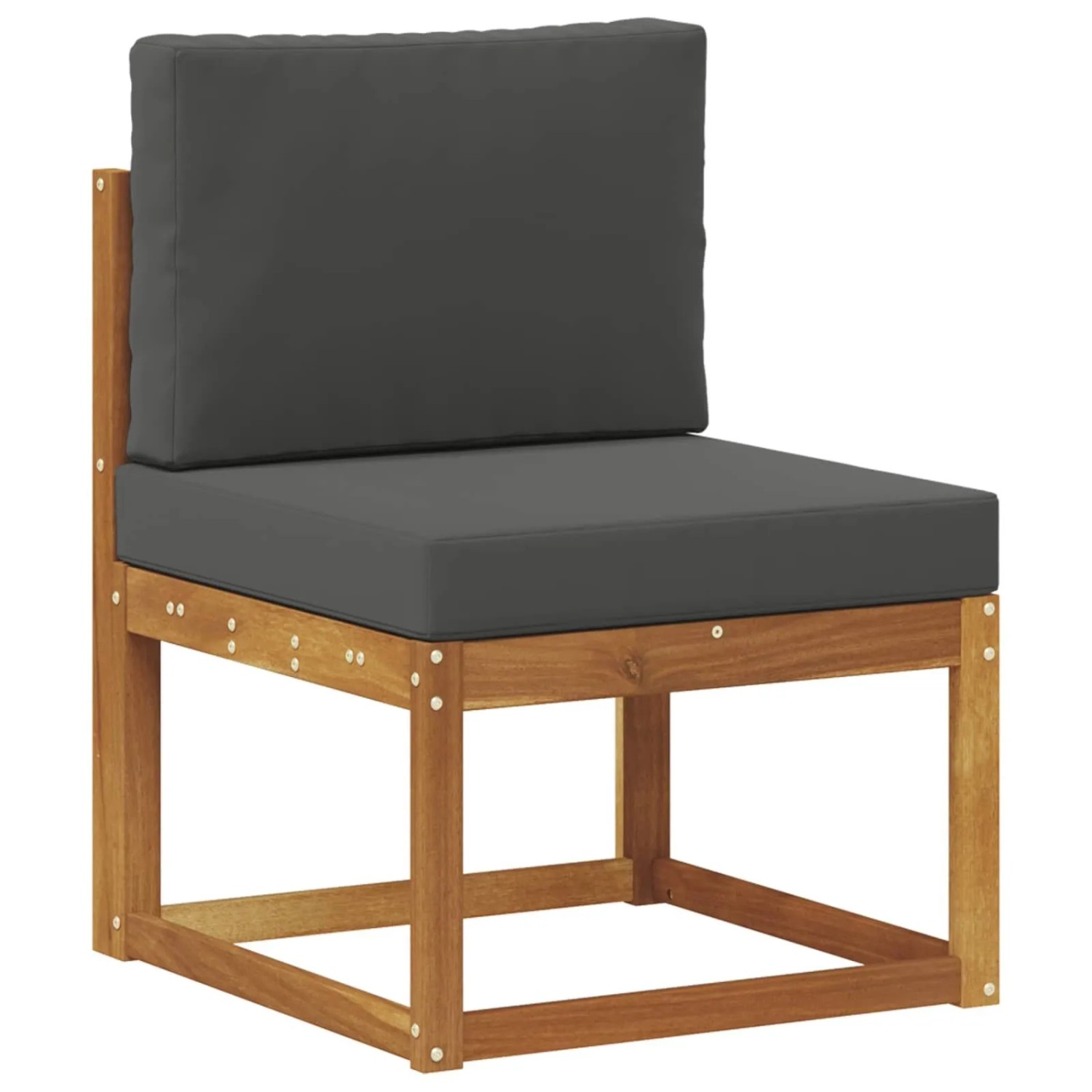vidaXL Outdoor Mittelsofa Massivholz Akazie Natur 900456