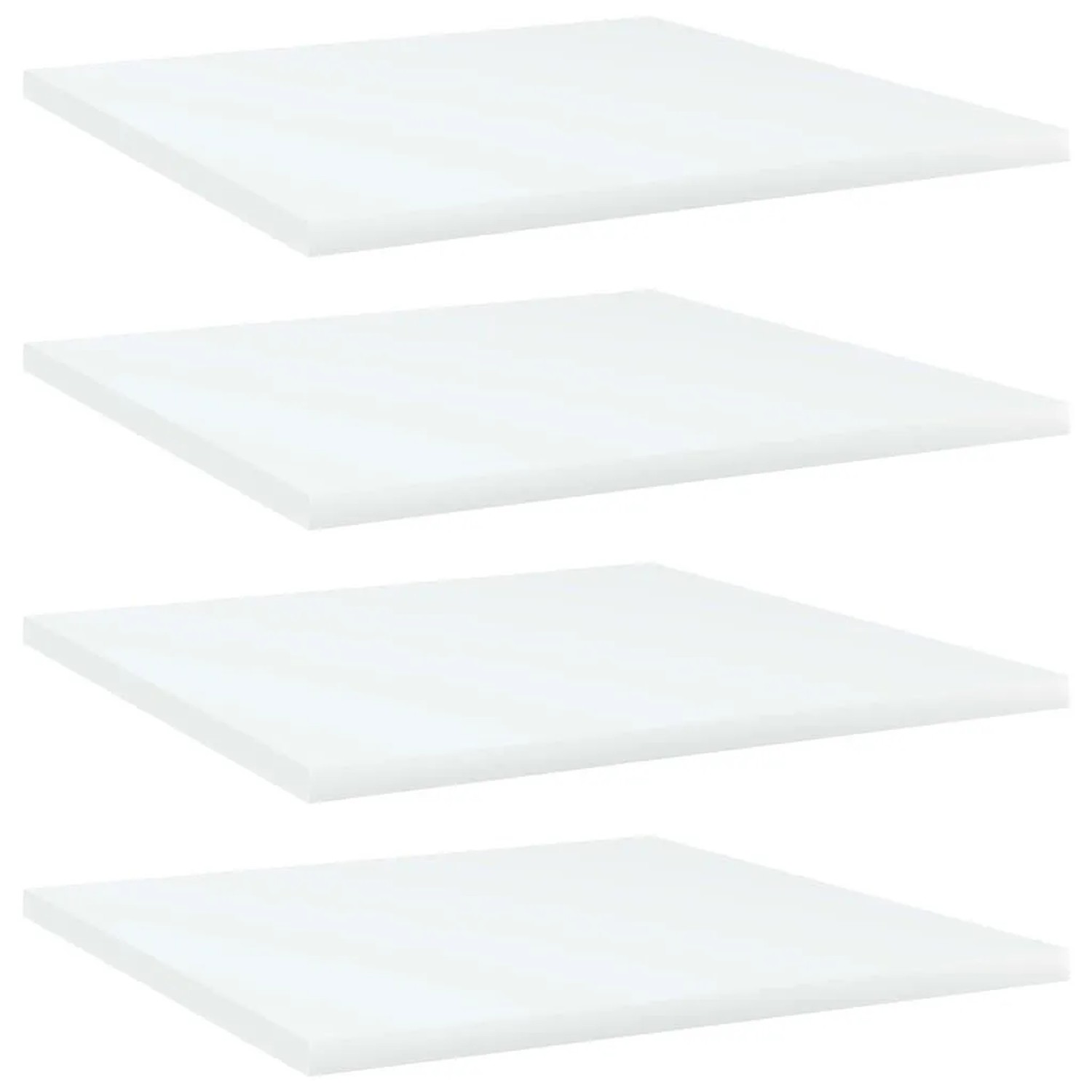 vidaXL Bücherregal-Bretter 4 Stk Weiß 40x40x1,5 cm Holzwerkstoff 805170