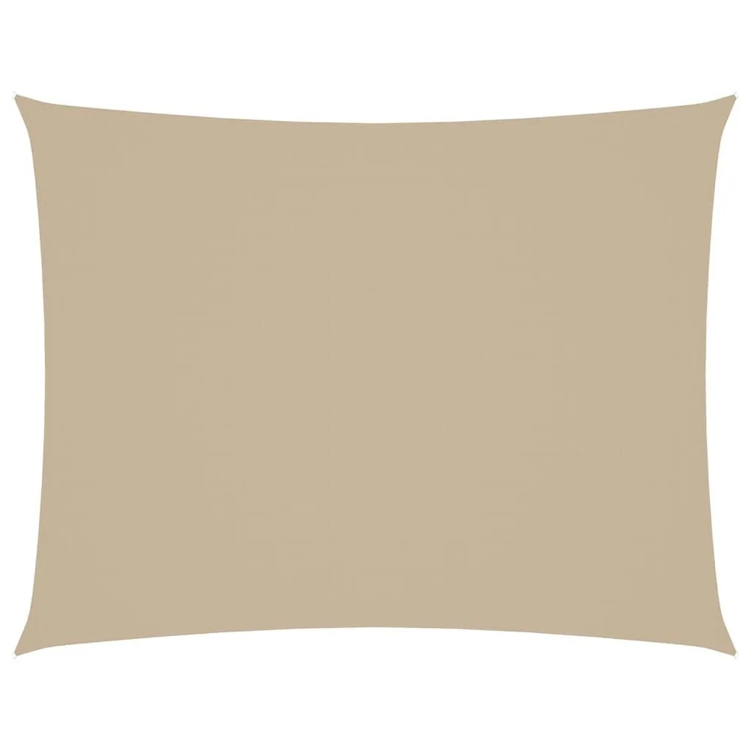 vidaXL Sonnensegel Oxford-Gewebe Rechteckig 6x8 m Beige 135168