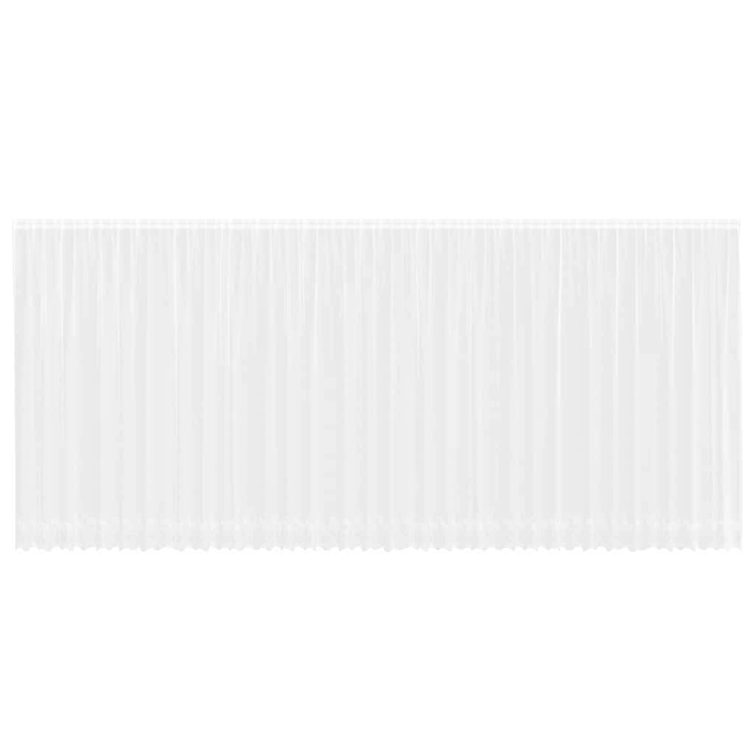 vidaXL Spitzenvorhang mit Vorhängen Weiß 900x245cm Polyester 4107848 günstig online kaufen