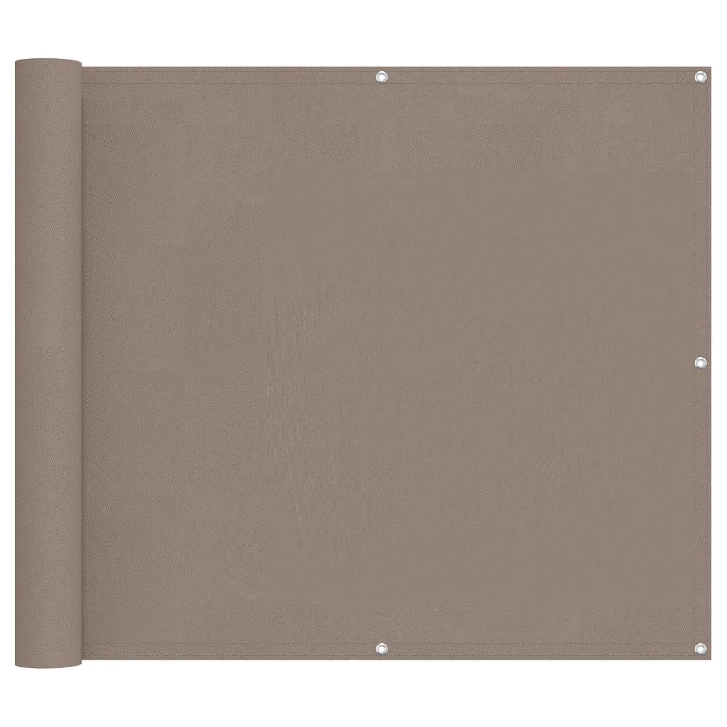 vidaXL Balkonsichtschutz Taupe 100 x 700 cm Oxford-Stoff 42030739