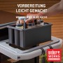 Weber Works: Schwarzer Behälter mit Griff für Gewürze am Gasgrill Slate GPD Premium 71 cm.