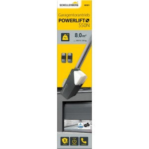 Schellenberg Garagentorantrieb Powerlift 550N für Garagentore bis 8m² mit zwei Handsendern.