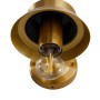 Lindby Wandleuchte Außen Laterne Adalie 10025905 Spritzwassergeschützt Landhaus Vintage Rustikal in Gold Messing aus Edelstahl 1-flammig E27_10
