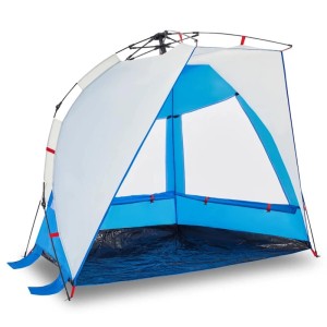 vidaXL Strandzelt 2 Personen Azurblau Quick Release Wasserdicht 4005290