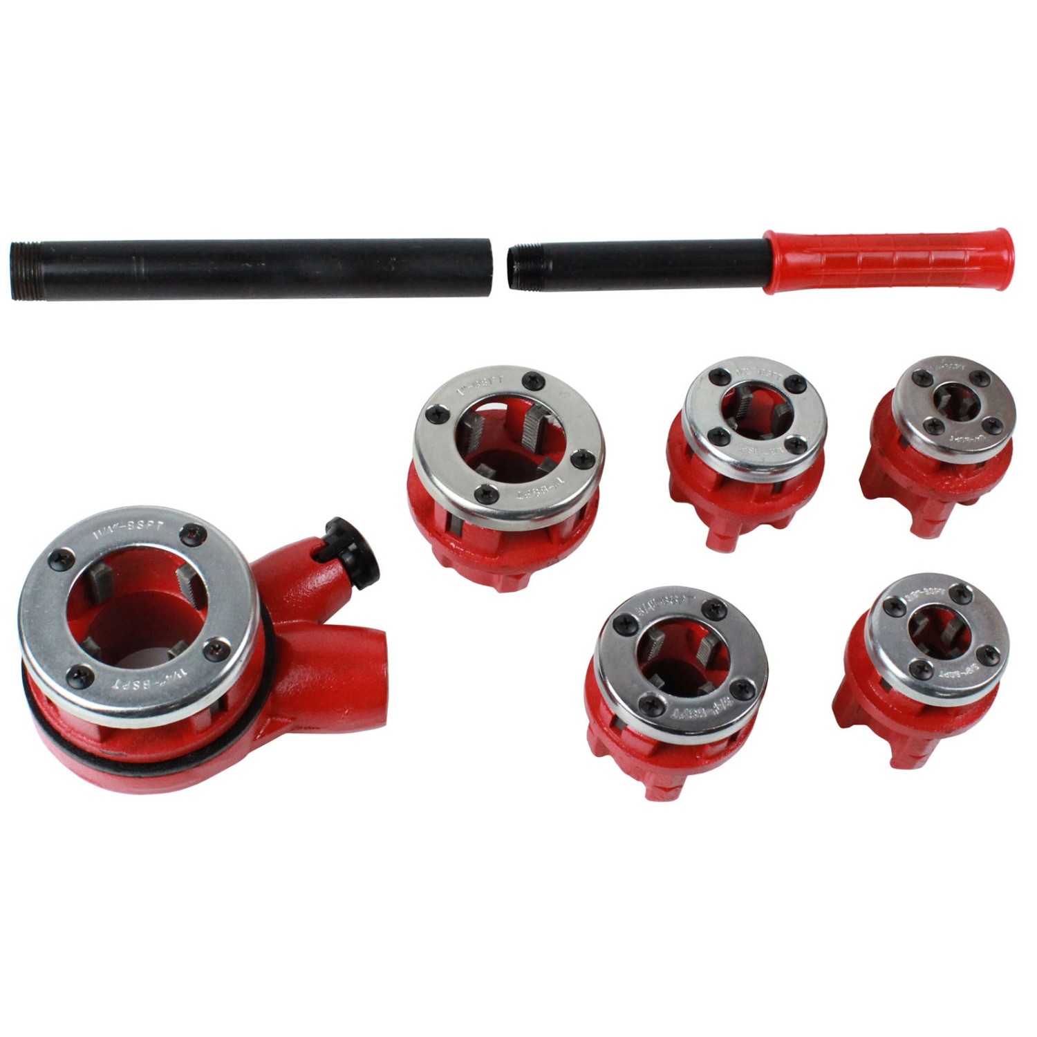 TRUTZHOLM Gewindeschneidkluppensatz  9 Teile Satz Für Rohre Von 1/4" Bis 1 1/4"_4