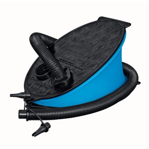 Bestway Air Step Fußpumpe (1.400 ml) in Blau, Camping Zubehör zum Aufpumpen von Luftmatratzen.