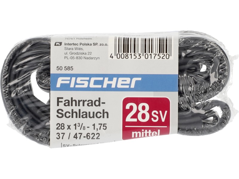 FISCHER Fahrradschlauch 28 Zoll - ETRTO 20/25-622 Mit Sclaverand Ventil