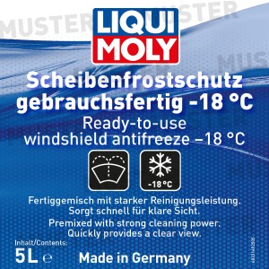 LiquiMoly Scheibenfrostschutz -18 °C Gebrauchsfertig 5 l