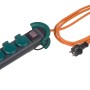 4-fach Steckdosenleiste mit Schalter und 3m Kabel für den Außenbereich.