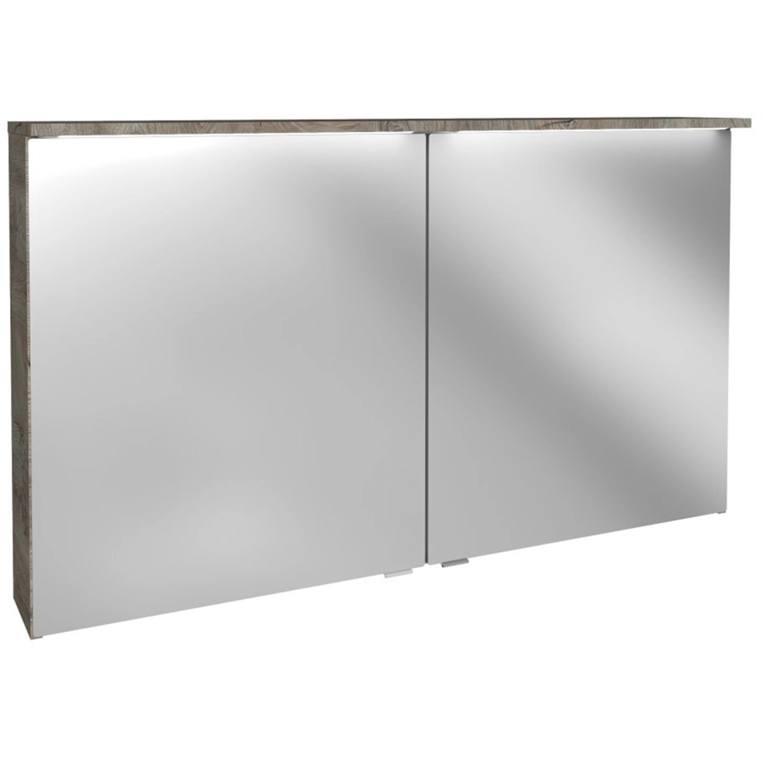 Fackelmann Spiegelschrank OXFORD Eiche Natur 120,2 cm mit Softclose Türen