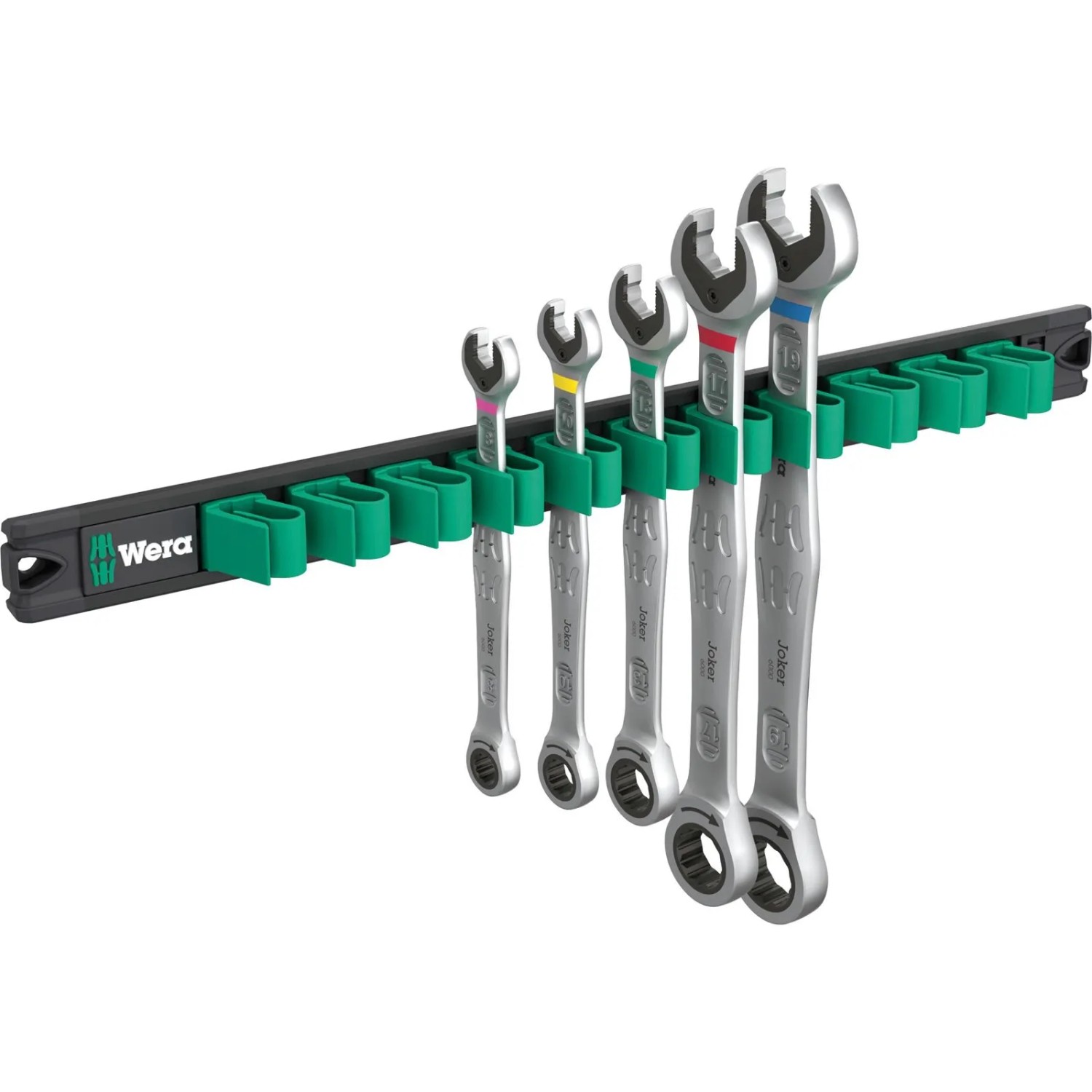 Wera 9631 Magnetleiste 6000 Joker 2 Maul Ringratschenschlüssel Satz 05020015001