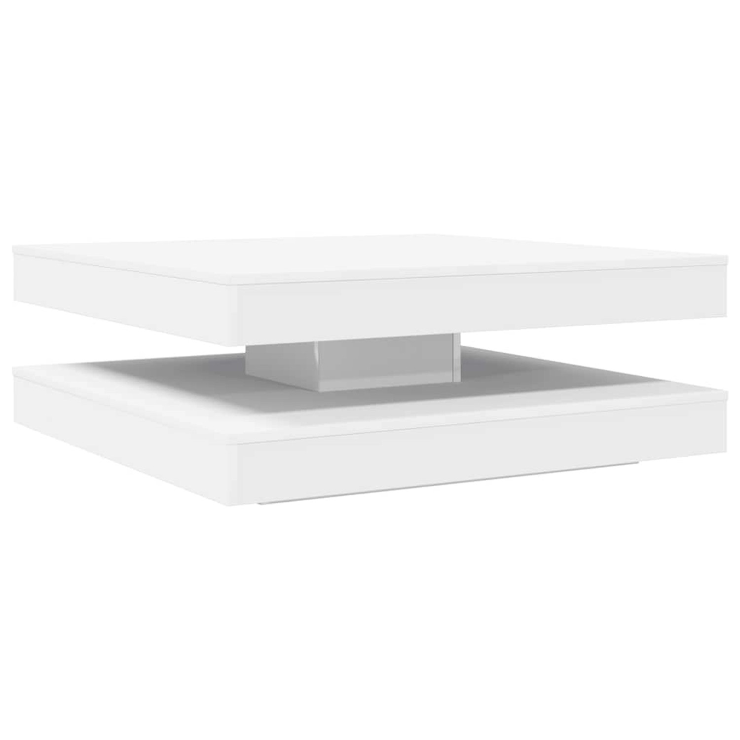 vidaXL Couchtisch 360-Grad Drehbar Weiß 90x90x34,5 cm 3321351 günstig online kaufen
