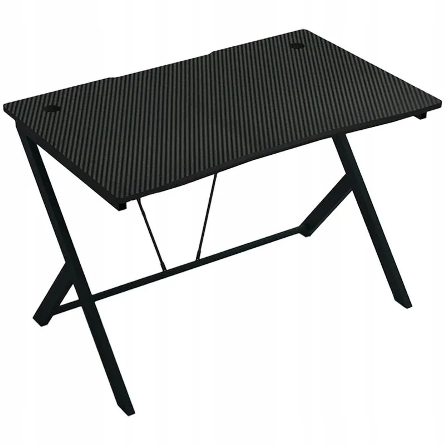 Rebiko Schreibtisch Gaming-Tisch Computer Loft Modern Schwarz Carbon 100 cm