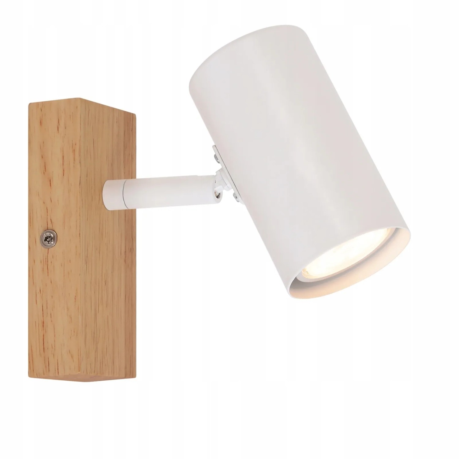 NETTLIFE Deckenstrahler 1 Flammig Flurlampe Holz Weiß Korridor Modern Metall Deckenleuchte GU10 350° für