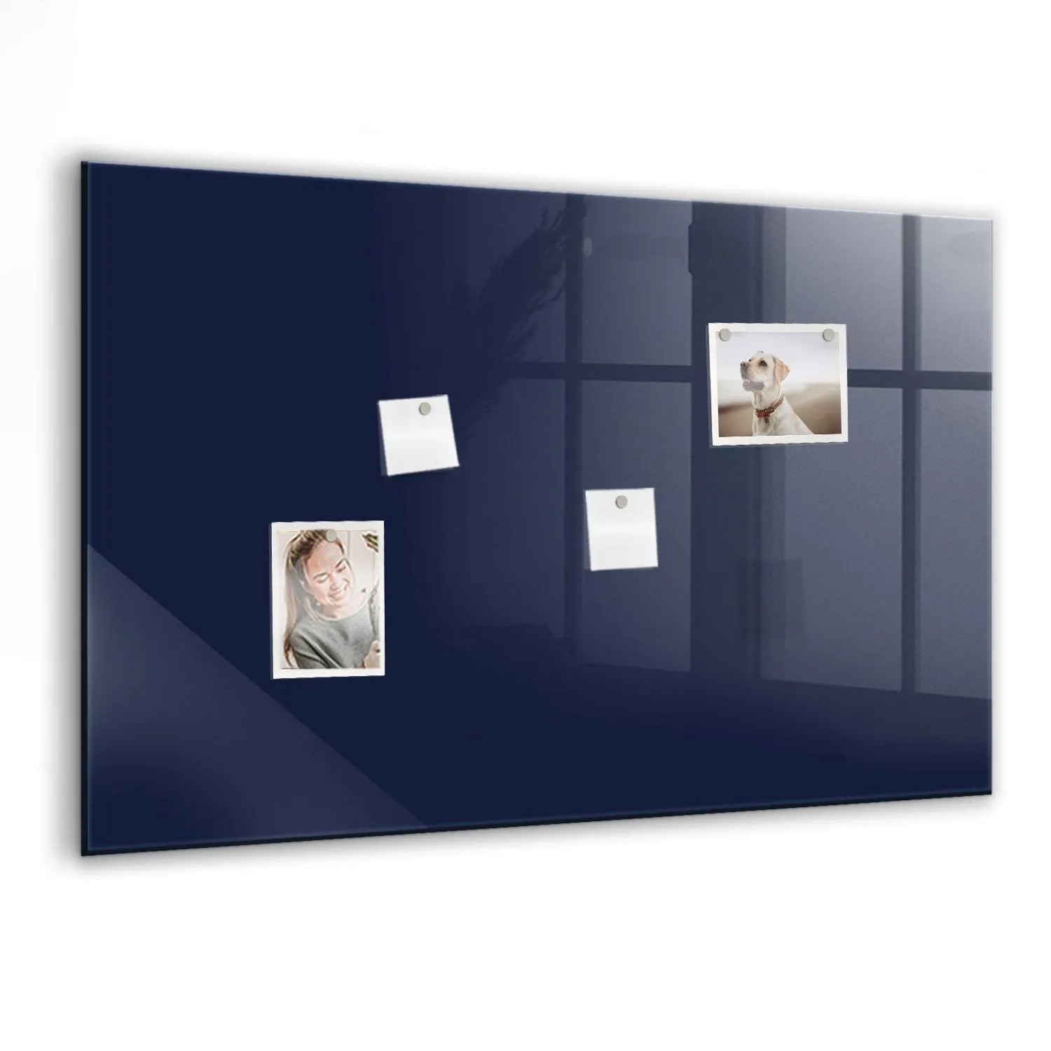 Tulup Glasmagnettafel Farbe Dunkelmarineblau 90x60 cm Glastafel Magnetisch günstig online kaufen