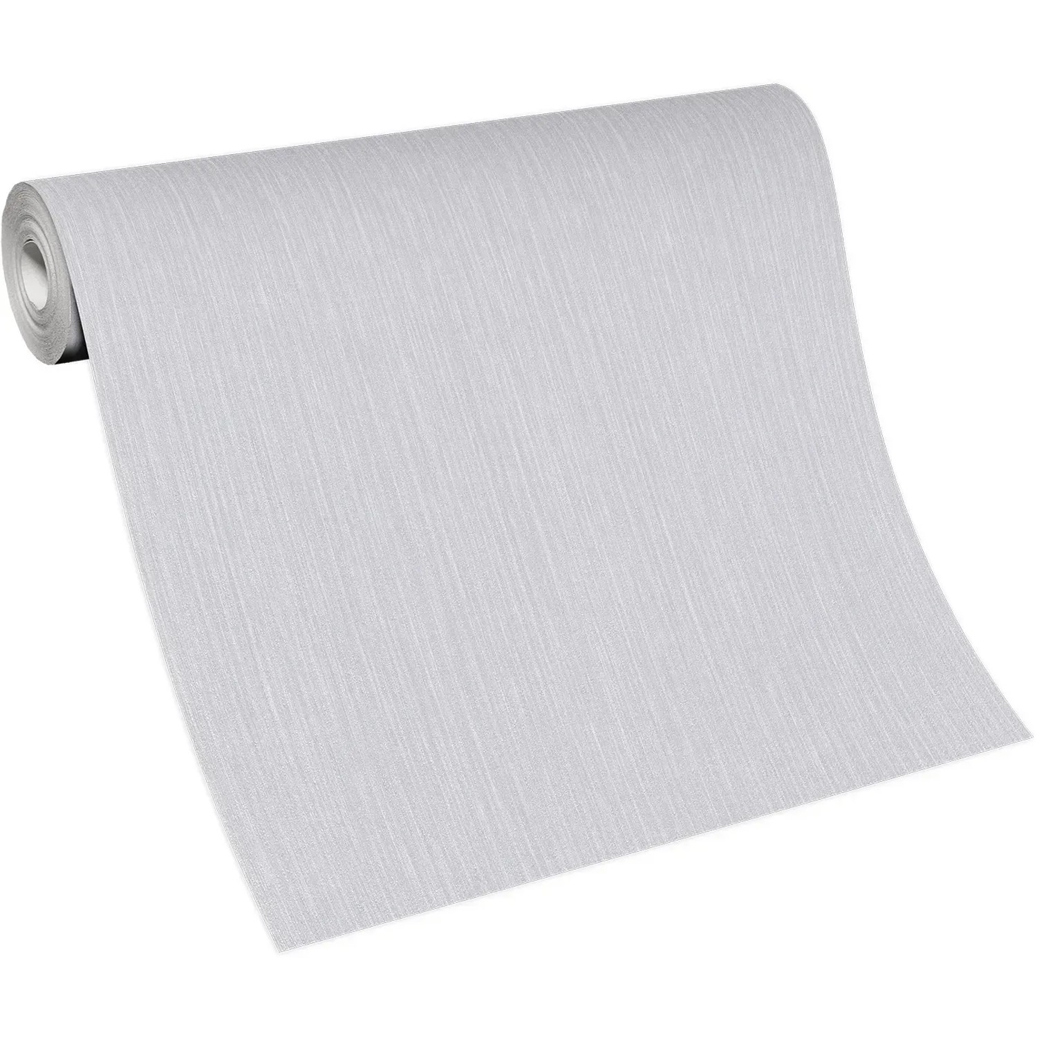 Rolle Erismann Vliestapete ELLE Decoration 2 Uni grau mit feiner Struktur.