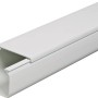 Weißer Kabelkanal, 60x40 mm, 2 m Länge. PVC-Kanal zur Kabelverlegung.