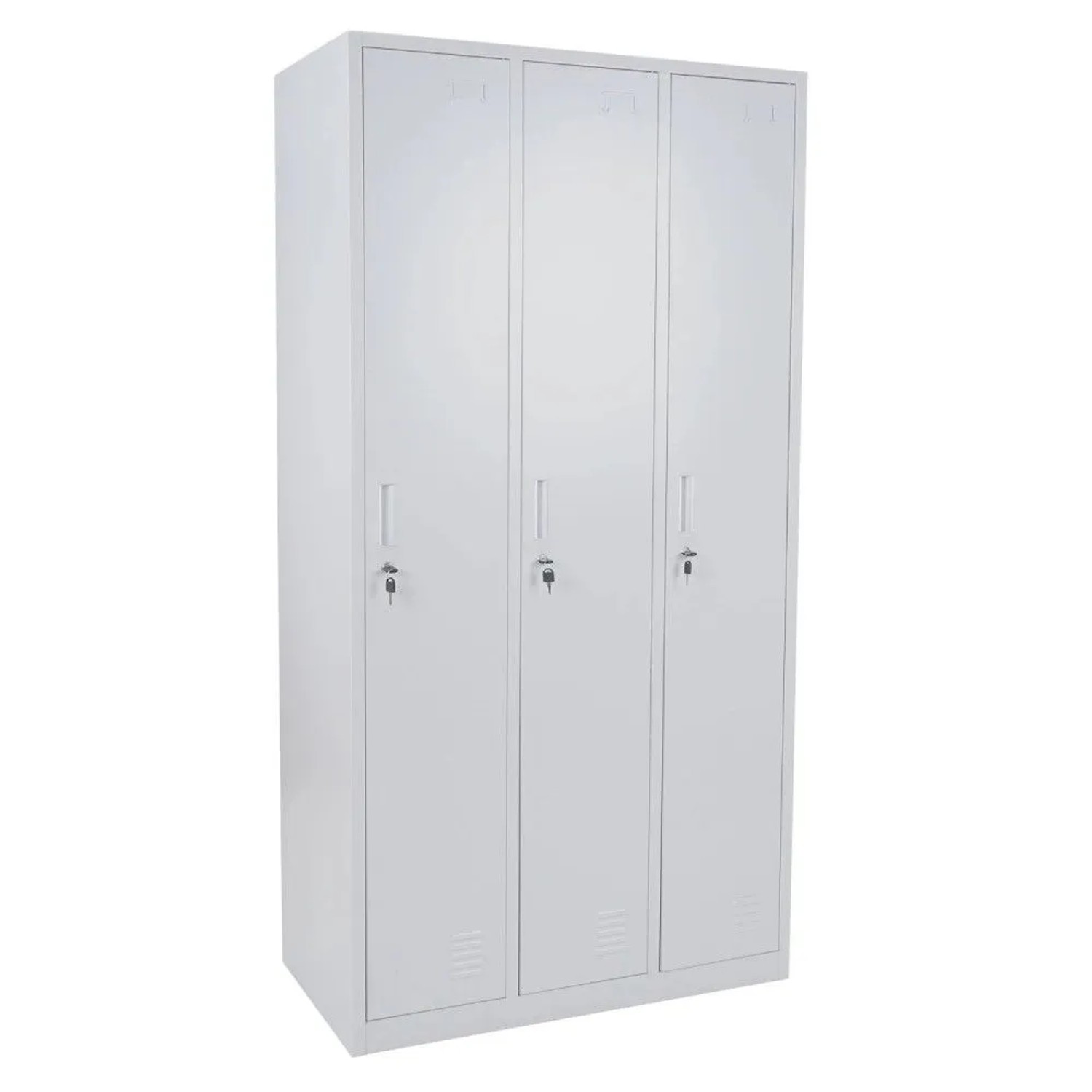 MCW Schließfach Preston T829 Grau 3 Fächer