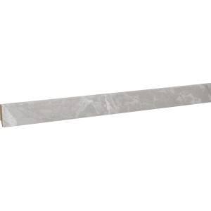 Sockelleiste Granit Beige, 240 cm lang, mit integriertem Kabelkanal.