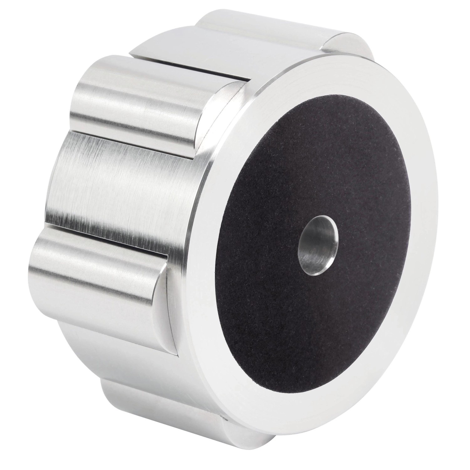 Dynavox PST450 Plattenspieler Auflagegewicht aus Edelstahl, für besseren Klang und stabilen Lauf.