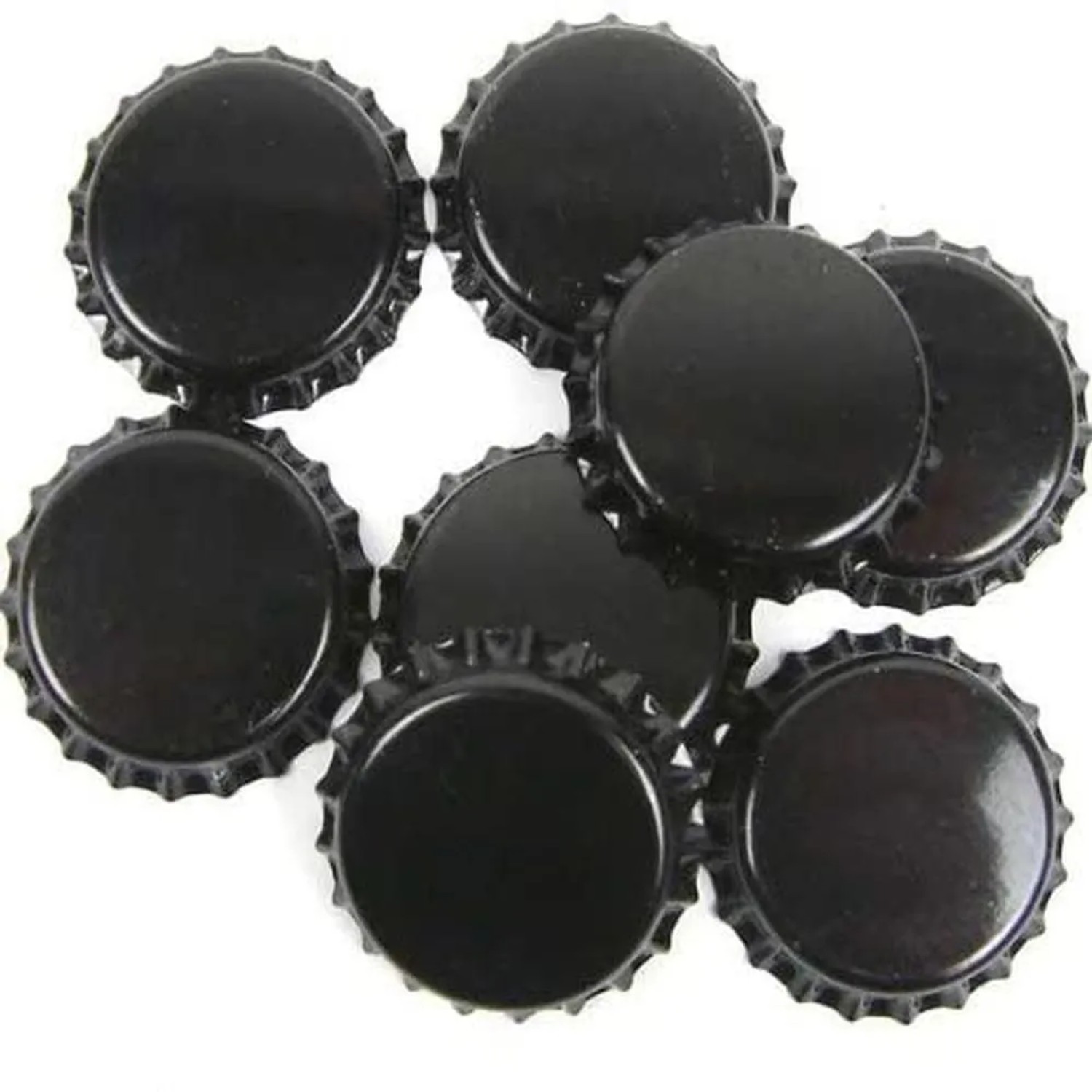 Dekohelden24 500 Stück Standard Kronkorken Ideal zum Bierbrauen in Schwarz Durchmesser 26 MM