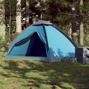 Furnicato Campingzelt Kuppelzelt Blau 240 X 210 X 126 132 Cm