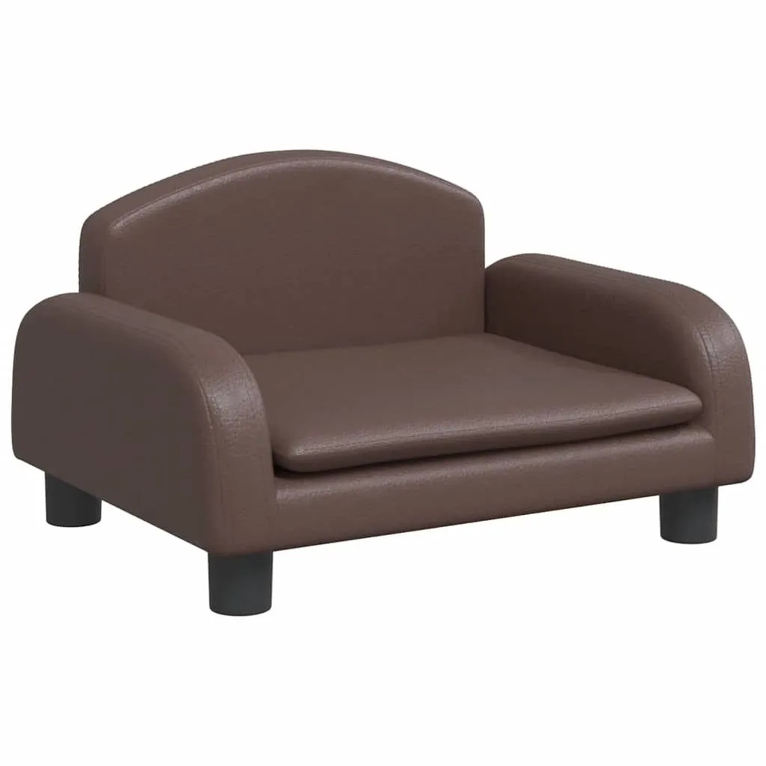 vidaXL Kindersofa Braun 50x40x30 cm Kunstleder 3196376