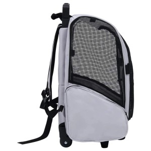 vidaXL Trolley für Haustiere 3-In-1 Faltbar Grau 171020
