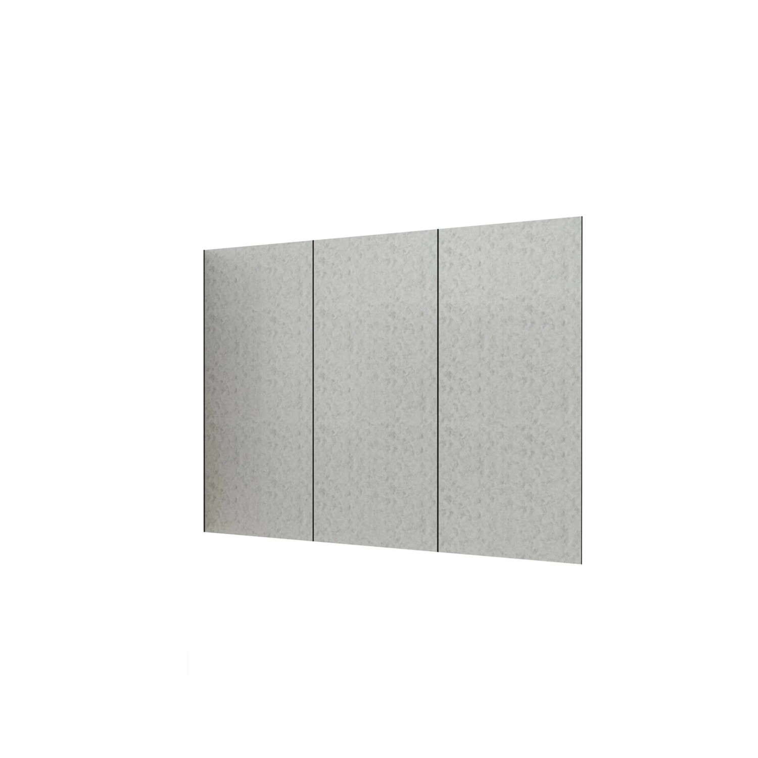 Duschparadies 270 x 210cm Duschrückwand Duschrückwände Wandverkleidung Premium Aluverbundplatte 3mm Fliesenersatz Zementgrau 3 Stück Zusammenbau
