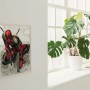 Wandbild: Marvel Deadpool mit Waffen, 50x70 cm, rot. Comic-Deko für Kinder- und Schlafzimmer.