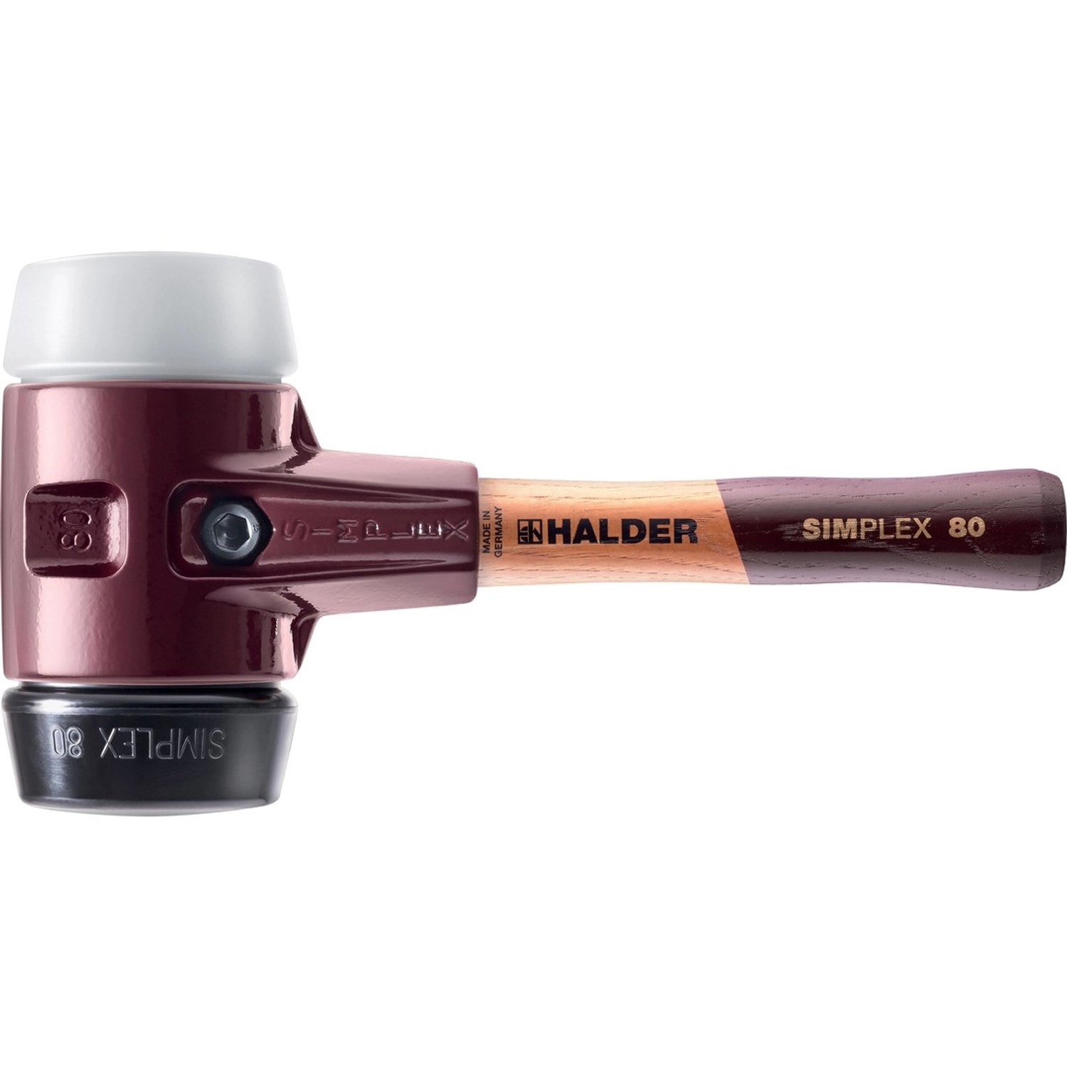 Halder Simplex Schonhammer Ø 80 mm Gummi   Superplastik mit Extra Kurzem St günstig online kaufen