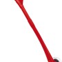 Einhell GC-EG 1410 elektrischer Fugenreiniger in Rot mit Bürste und Rädern.