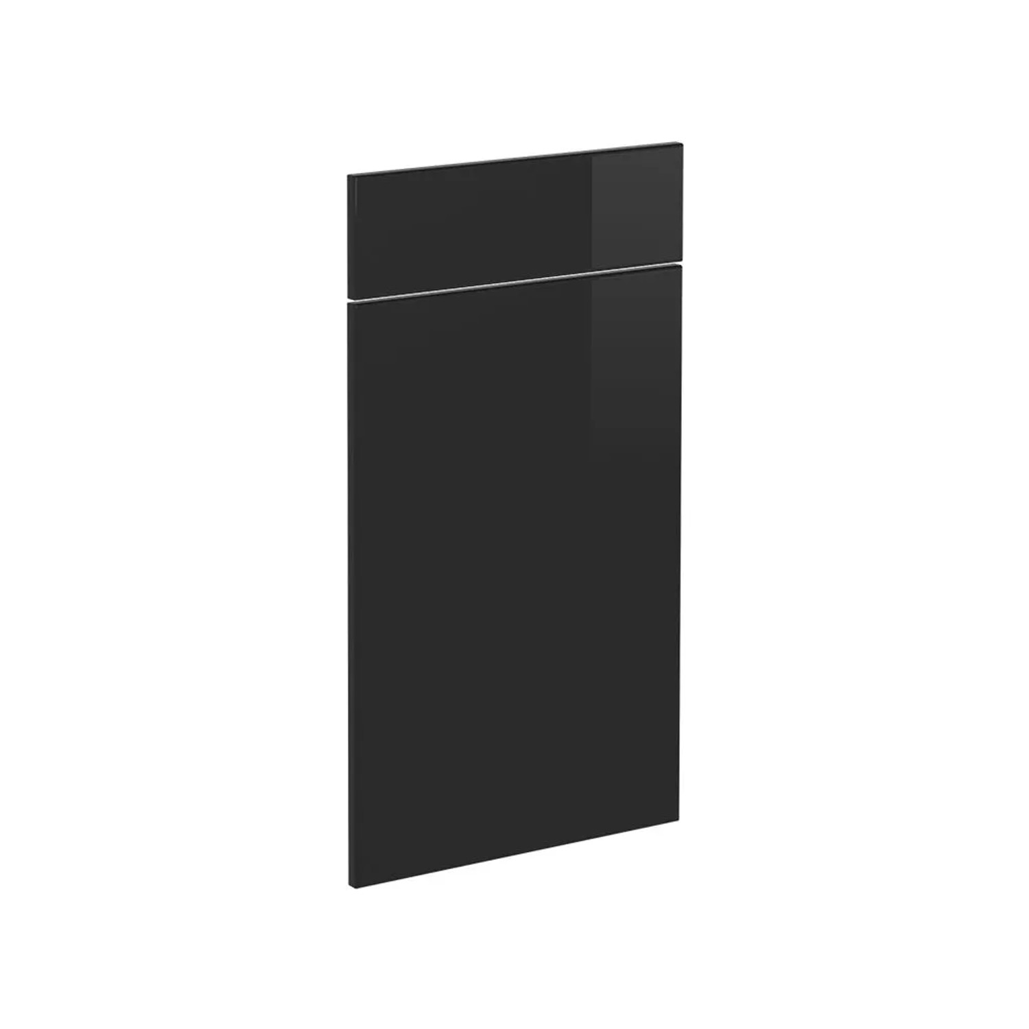 Vicco Küchenfront R-Line Schwarz Hochglanz 40 x 71 Möbelfront für den SchuBunterschrank Art Nr 40897
